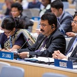 Secretary of the Ministry of Industry and Commerce Mr. S.S. Miyanawala, addresses the 15th Session of the Committee on Development and Intellectual Property (CDIP) held 20-24 April 2015.